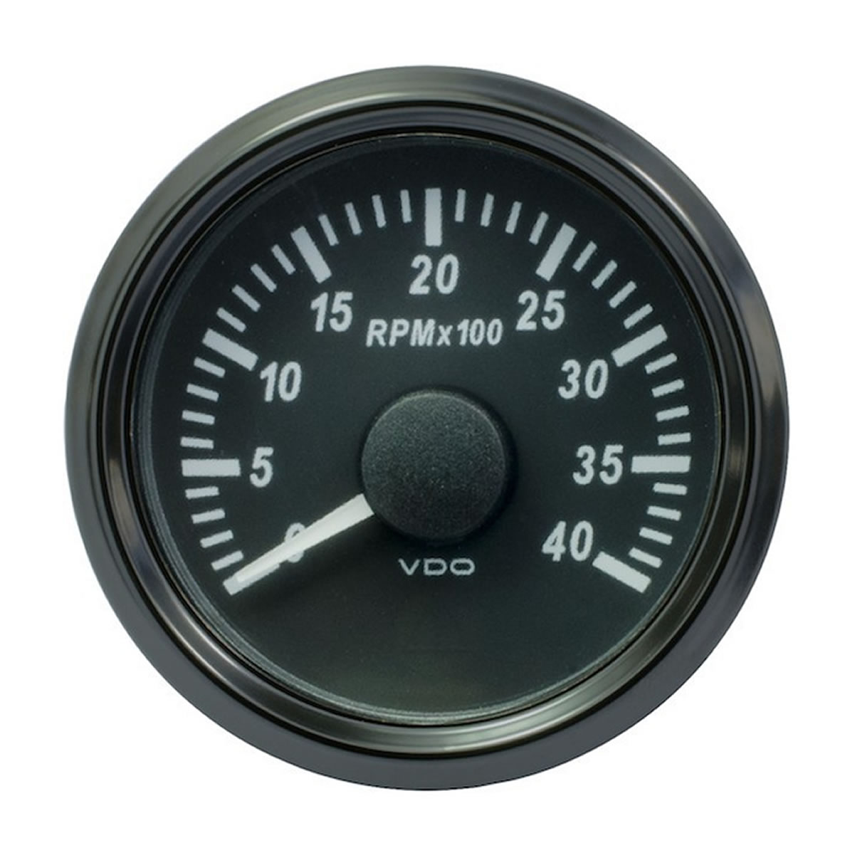 VDO SingleViu Tachometer Gauges 4000 RPM Black 52mm